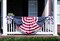 2 PCS Patriotic Wreath Bows – Red, White & Blue Flowers and Stars Burlap Bow for 4th of July, Labor Day, Independence Day, Veterans Day Front Door & Indoor/Outdoor Party Decorations